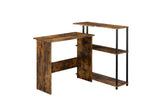 Ievi Weathered Oak & Black Finish Writing Desk Model 92750 By ACME Furniture